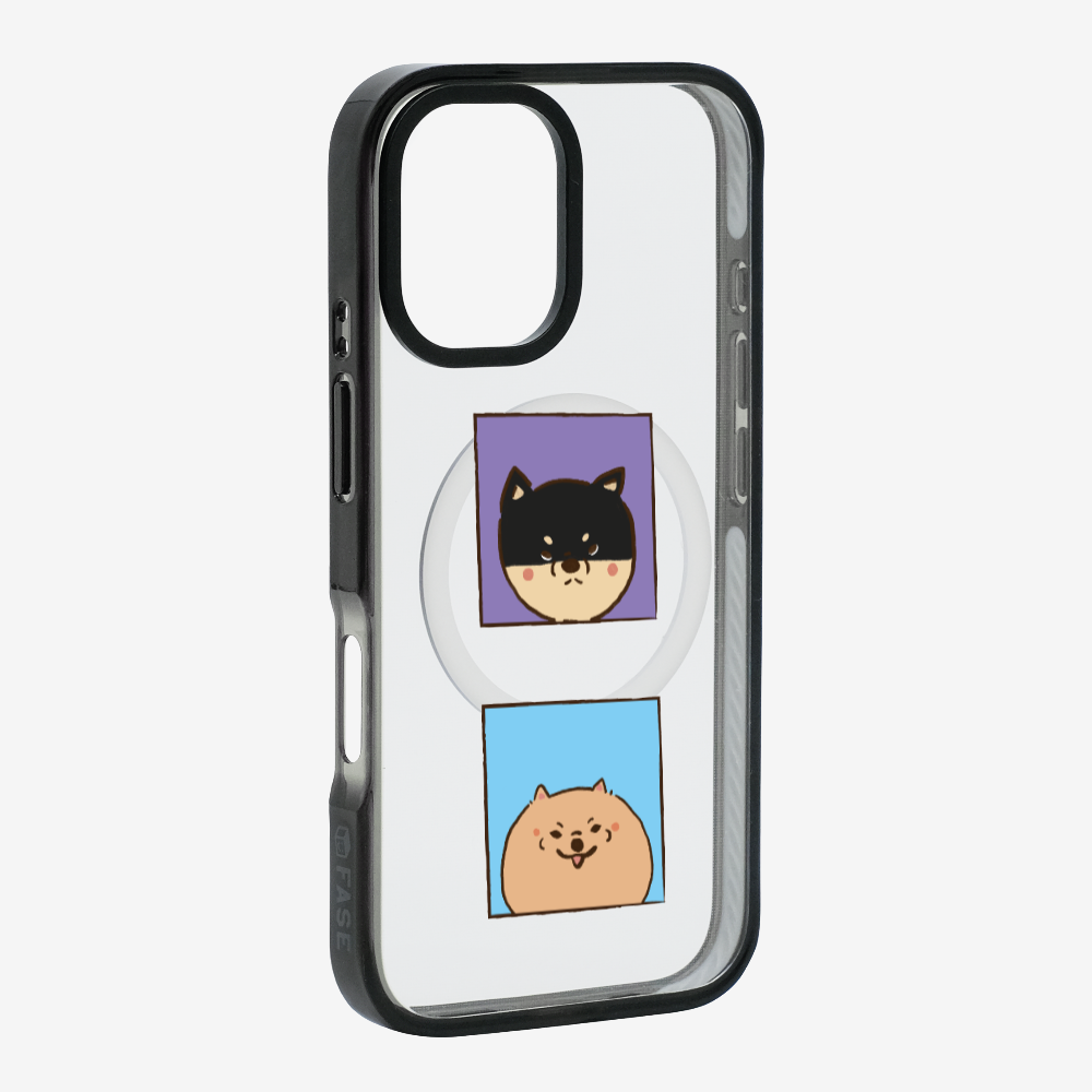 Shiba Inu and Pomeranian Phone Case