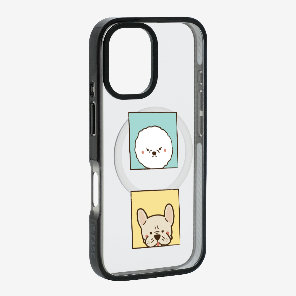 Bichon and Bulldog Phone Case