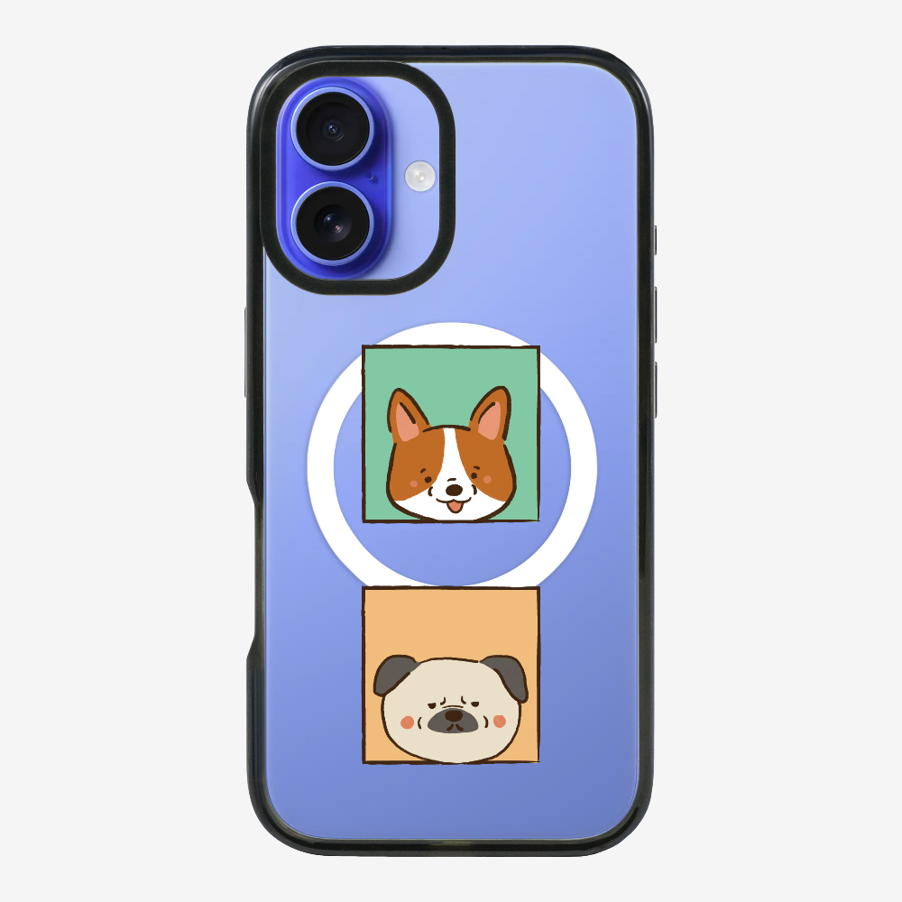 Corgi and Pug Phone Case