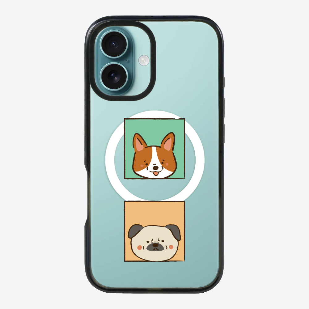 Corgi and Pug Phone Case