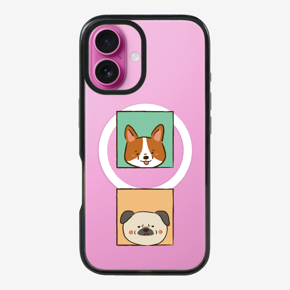 Corgi and Pug Phone Case