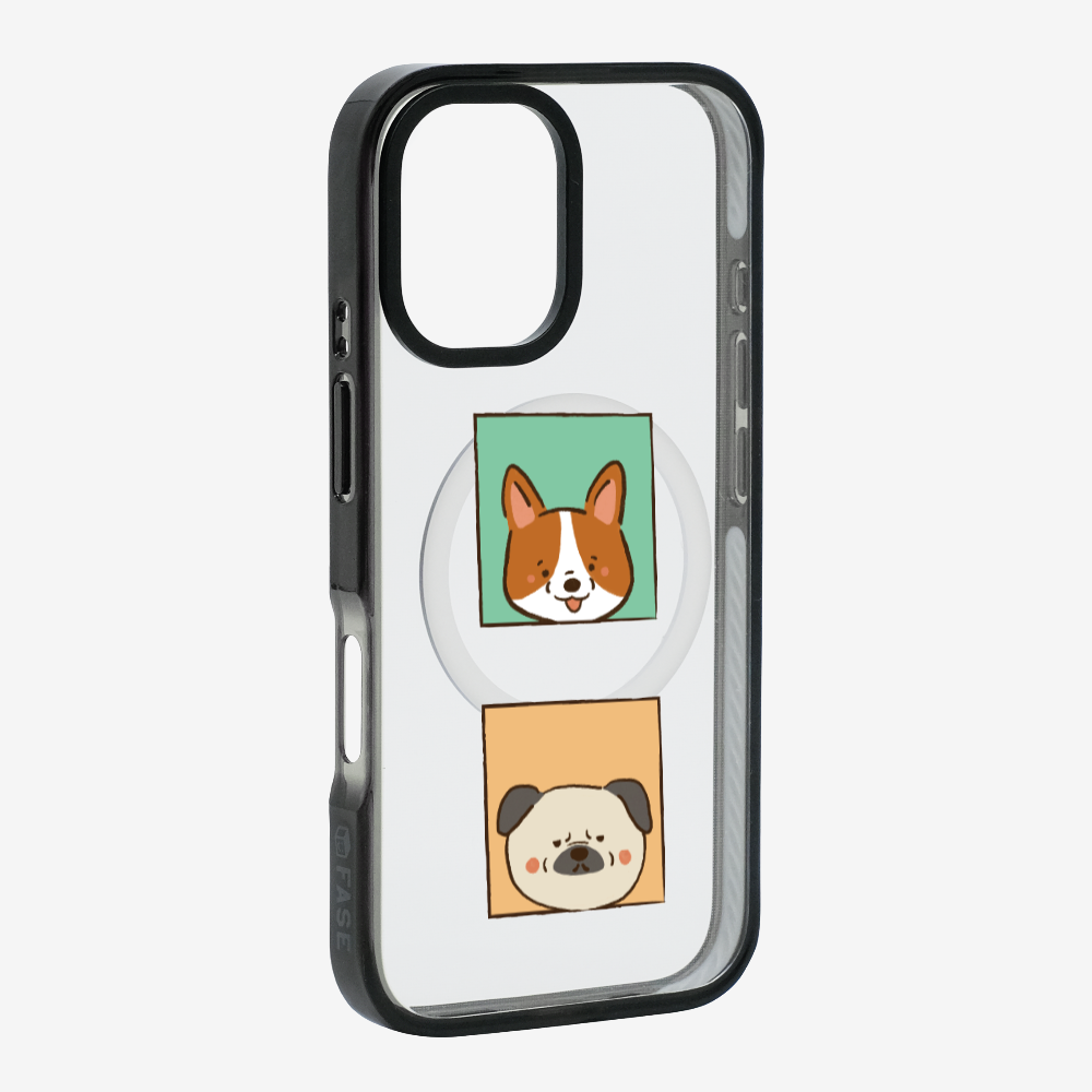 Corgi and Pug Phone Case