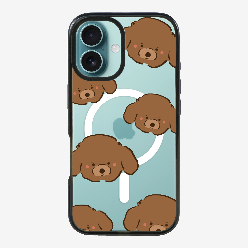 Brown Poodle Wonderland Phone Case