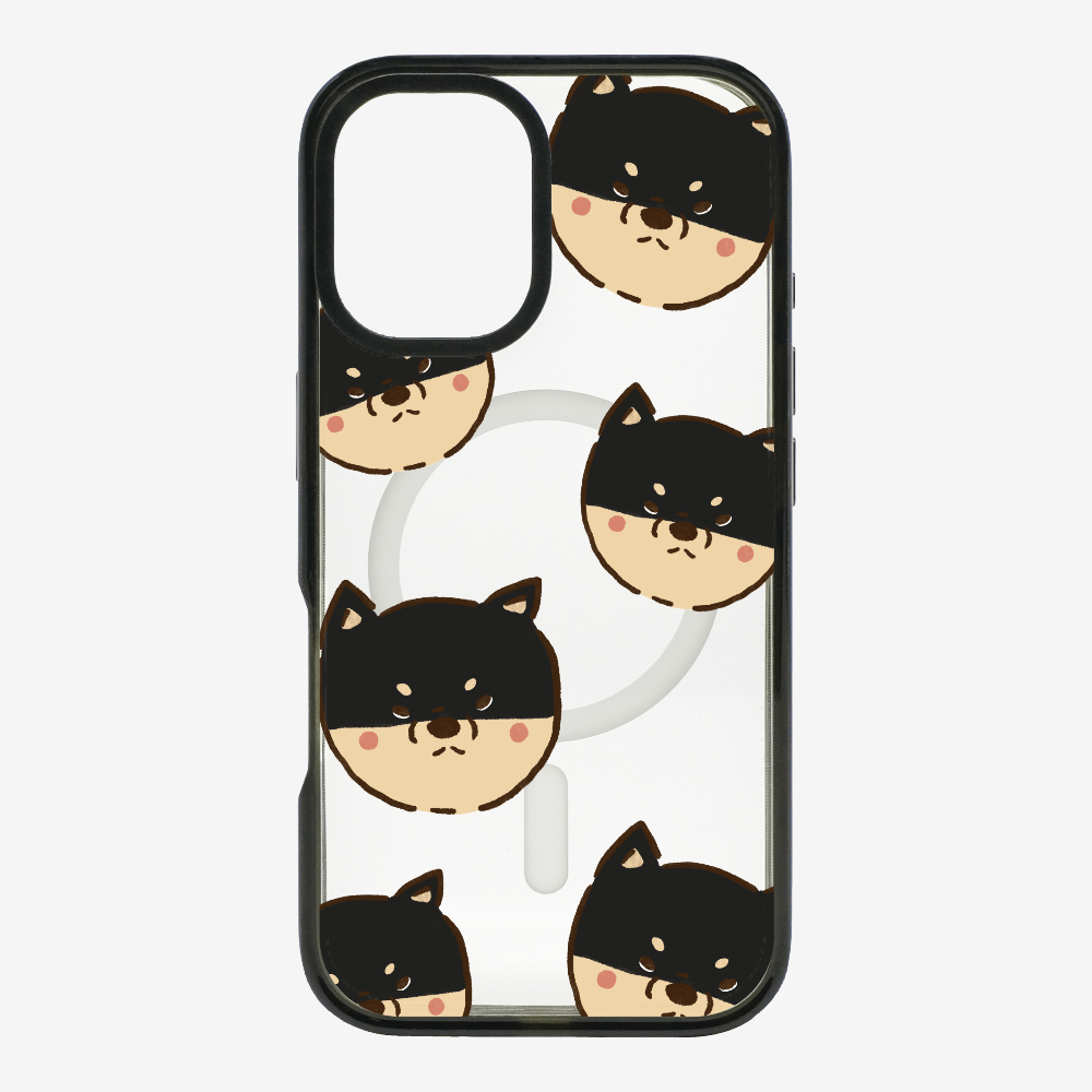 Black Shiba Wonderland Phone Case