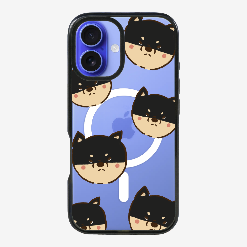 Black Shiba Wonderland Phone Case