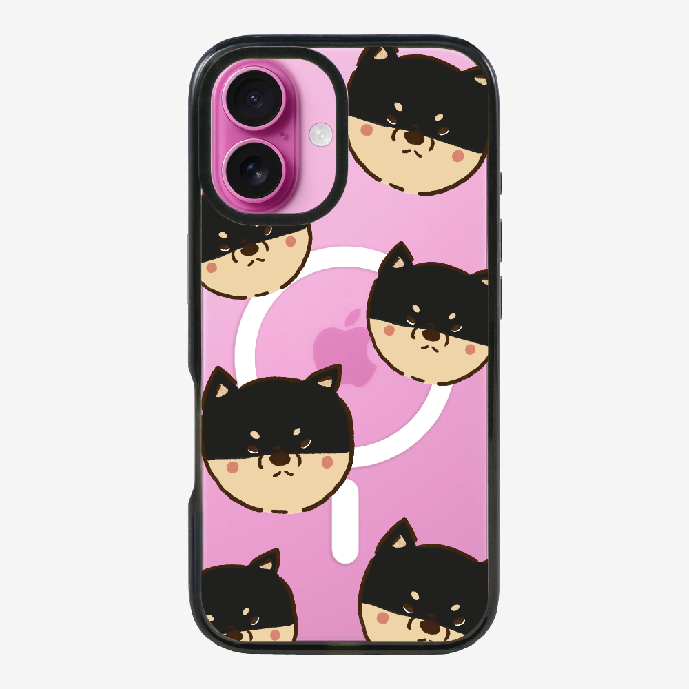 Black Shiba Wonderland Phone Case