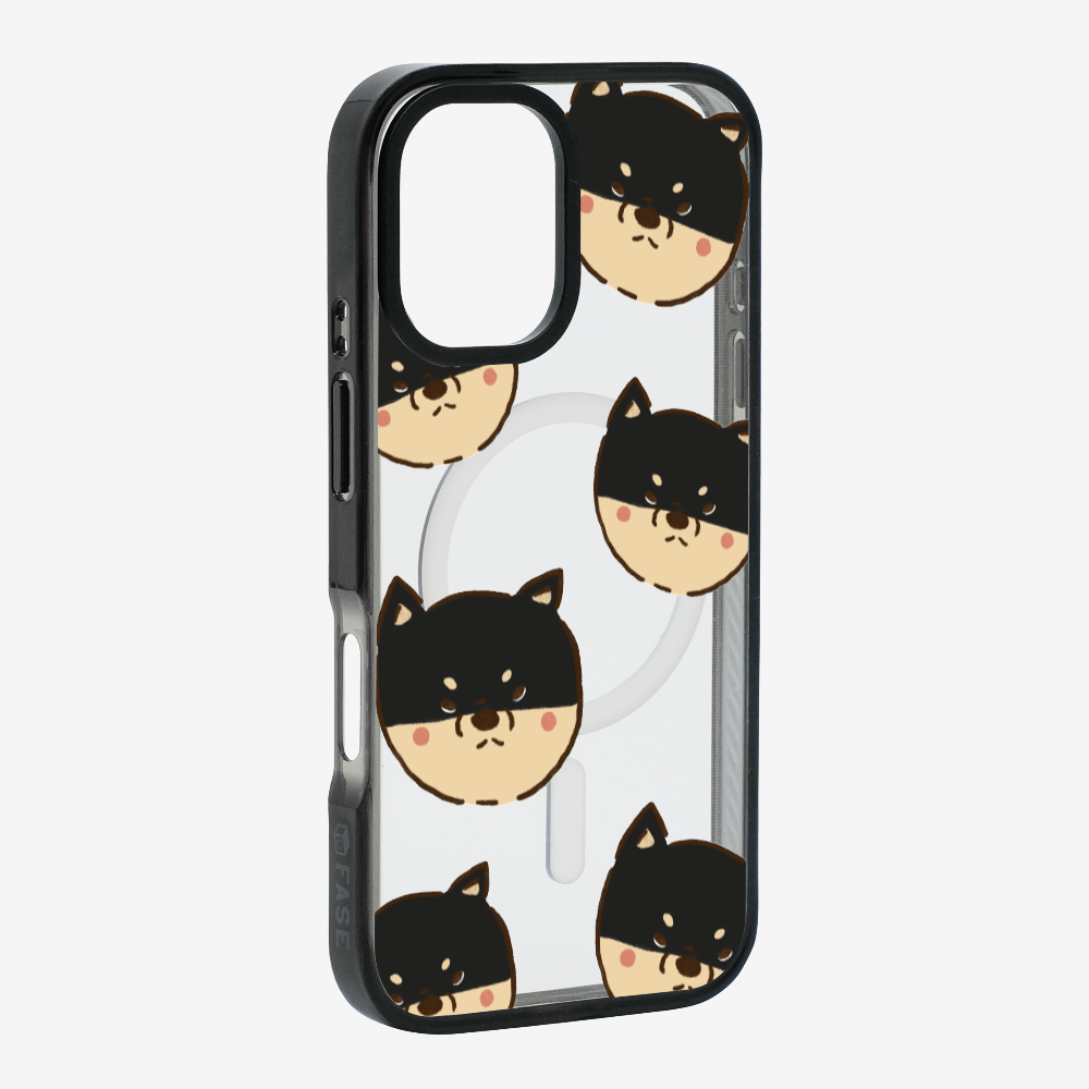 Black Shiba Wonderland Phone Case