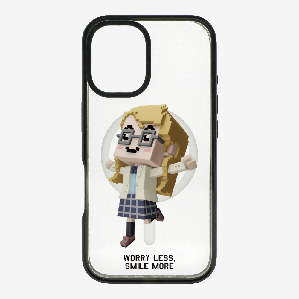 Worry Less, Smile More Phone Case