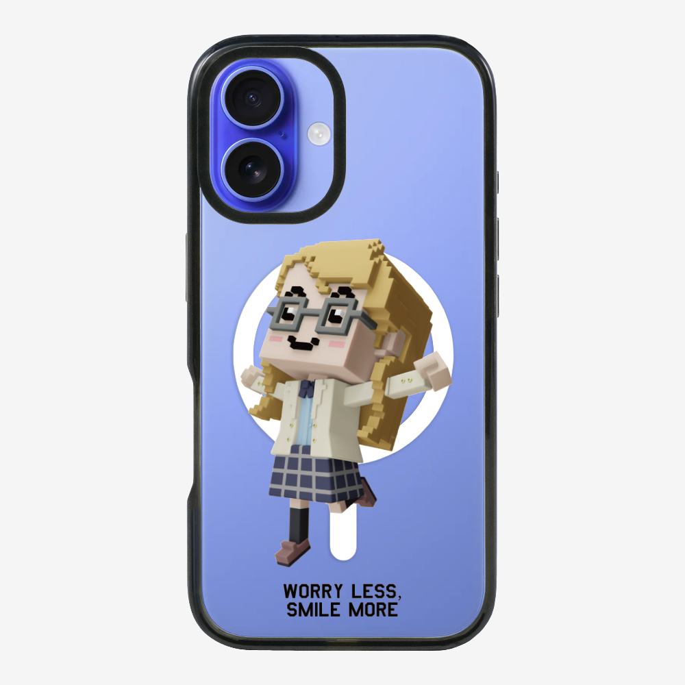 Worry Less, Smile More Phone Case