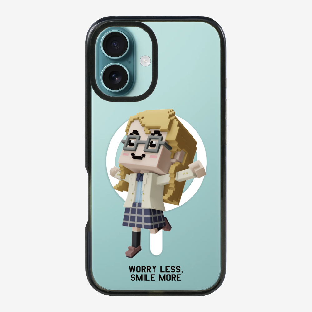 Worry Less, Smile More Phone Case