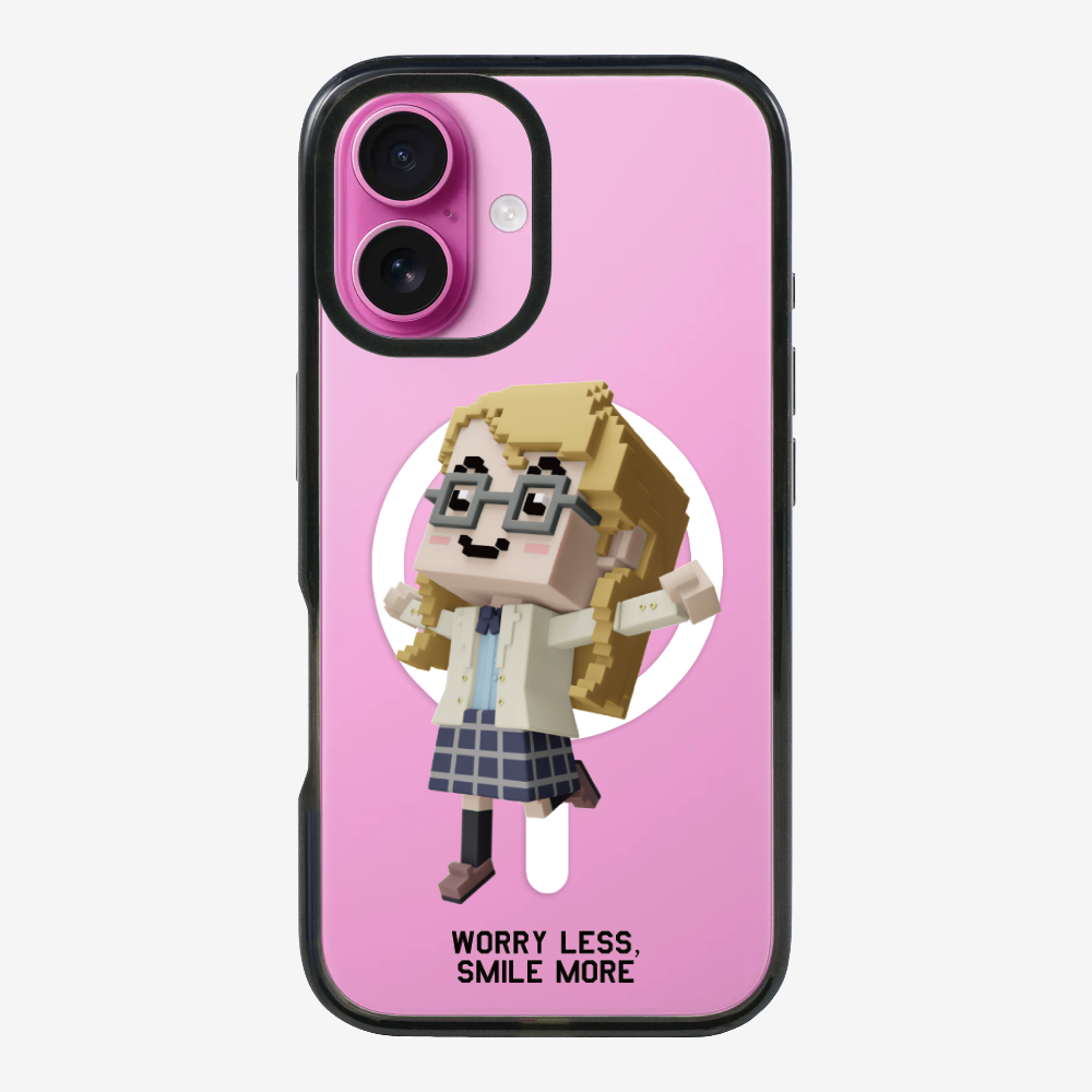 Worry Less, Smile More Phone Case