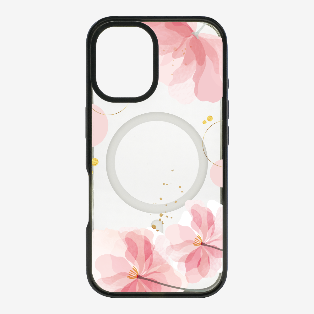 Pink Spring Floral (Transparent) Phone Case