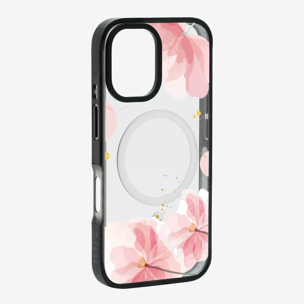 Pink Spring Floral (Transparent) Phone Case