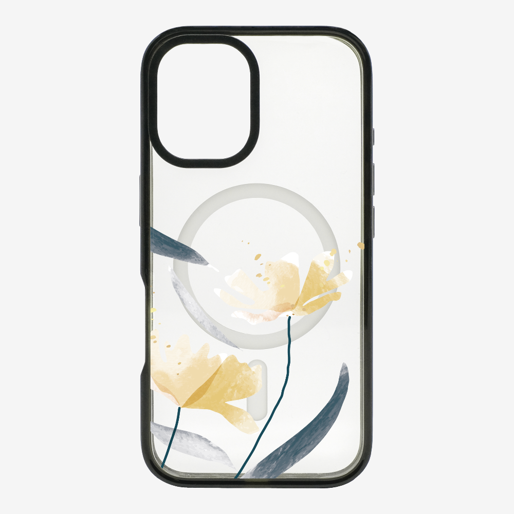 Golden Spring Floral (Transparent) Phone Case