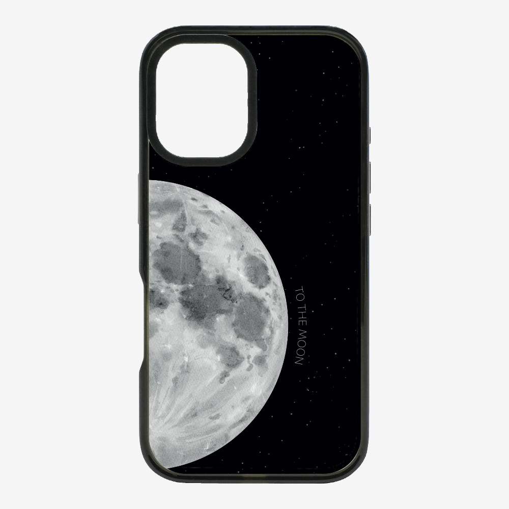 To The Moon (First Quarter) Phone Case