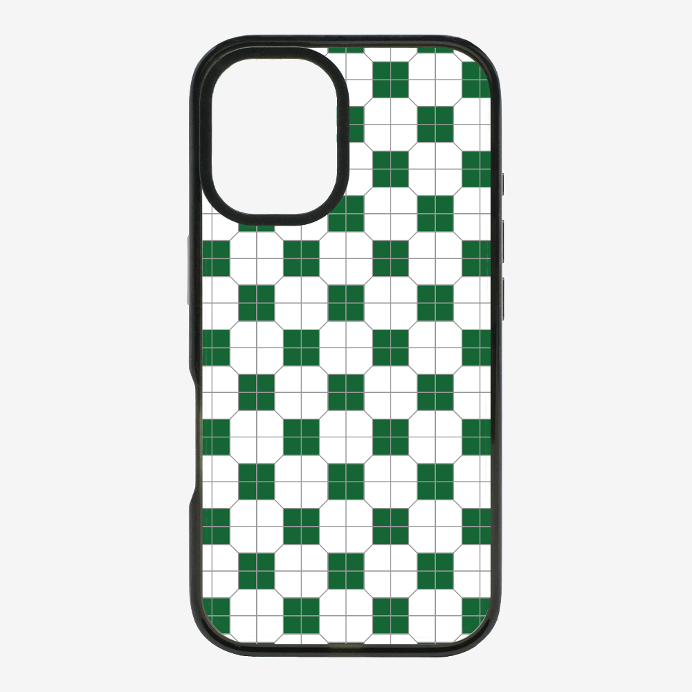 White-green Mosaic Tile Phone Case