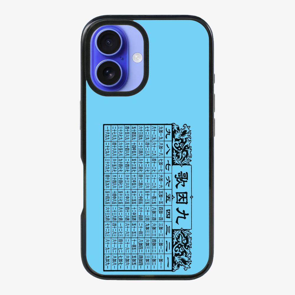 Multiplication Table Phone Case