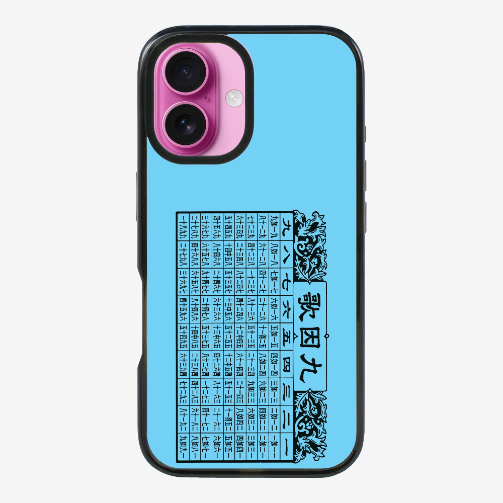 Multiplication Table Phone Case