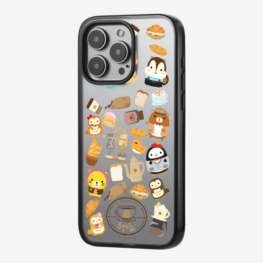 Vintage Cafe Motif Phone Case