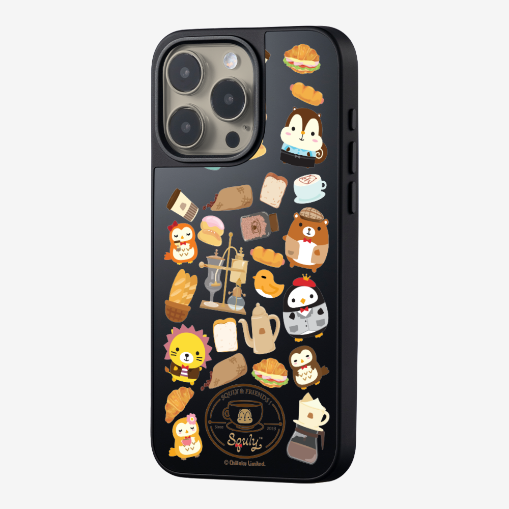 Vintage Cafe Motif Phone Case