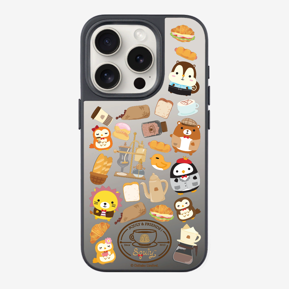 Vintage Cafe Motif Phone Case