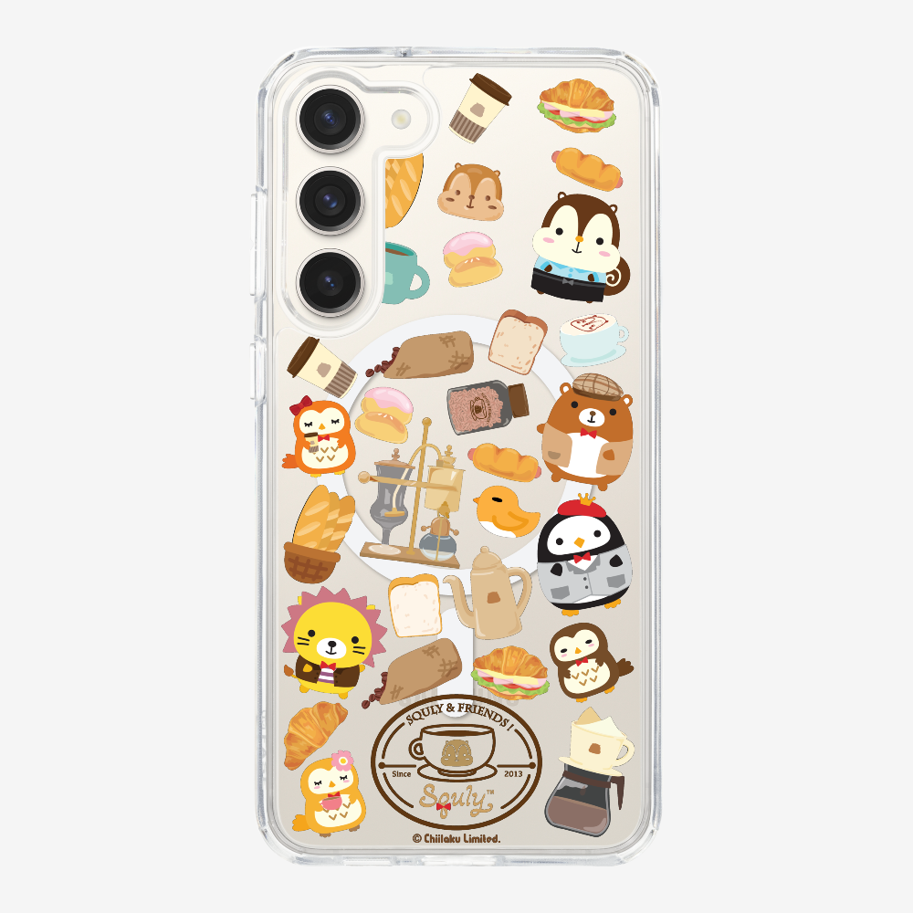 Vintage Cafe Motif Phone Case