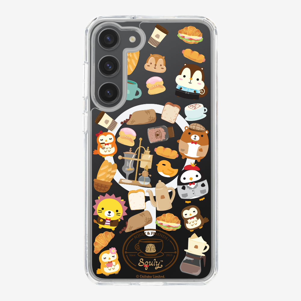 Vintage Cafe Motif Phone Case