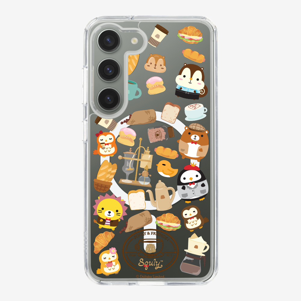 Vintage Cafe Motif Phone Case