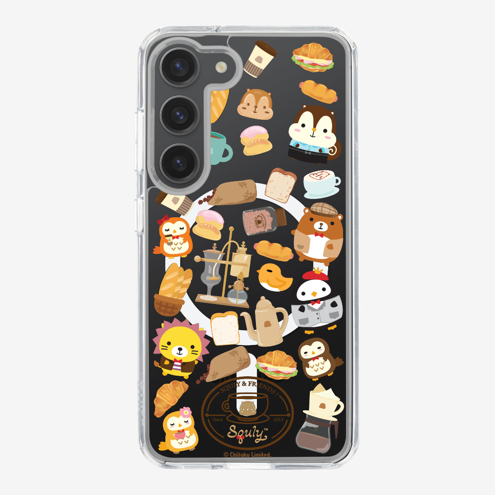 Vintage Cafe Motif Phone Case