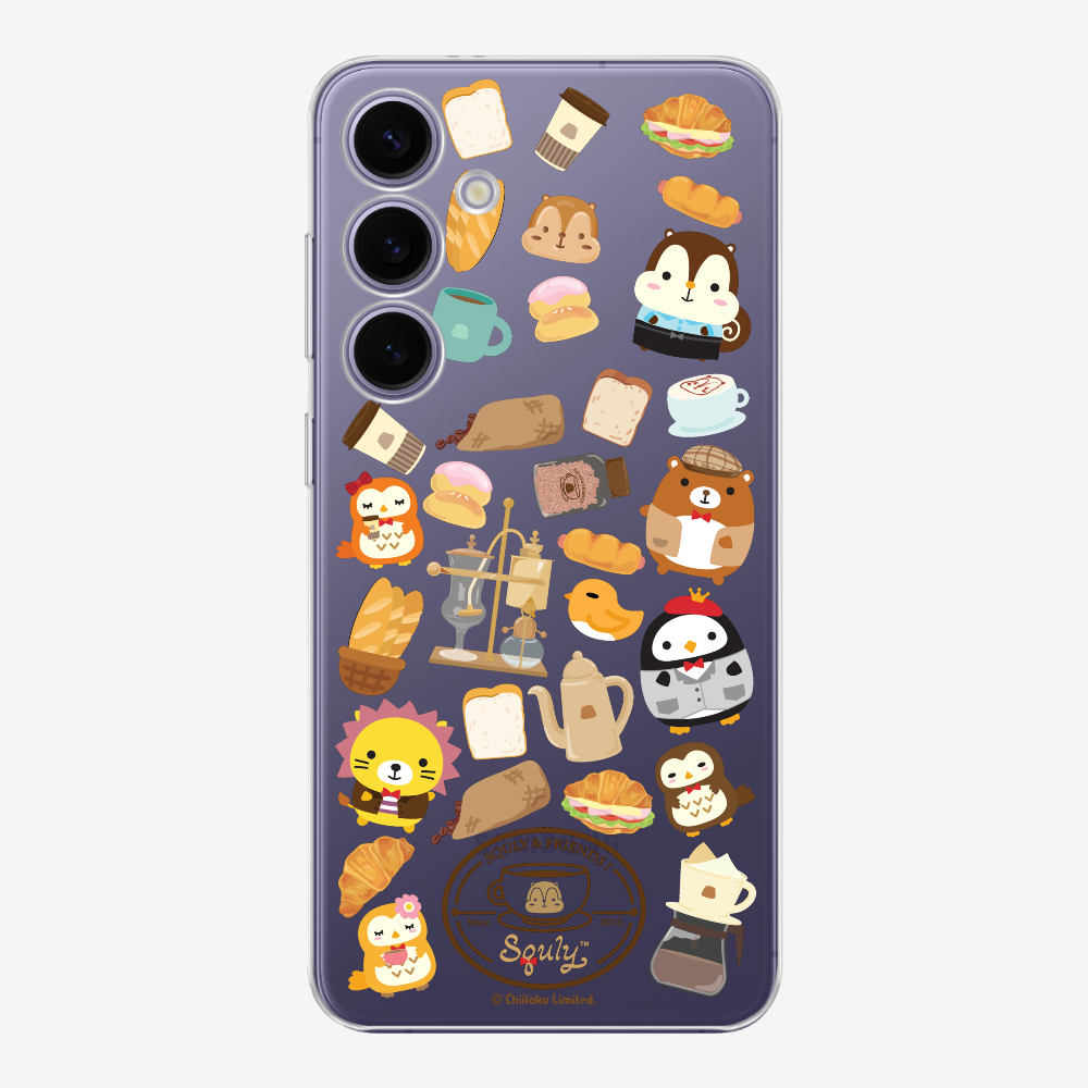 Vintage Cafe Motif Phone Case