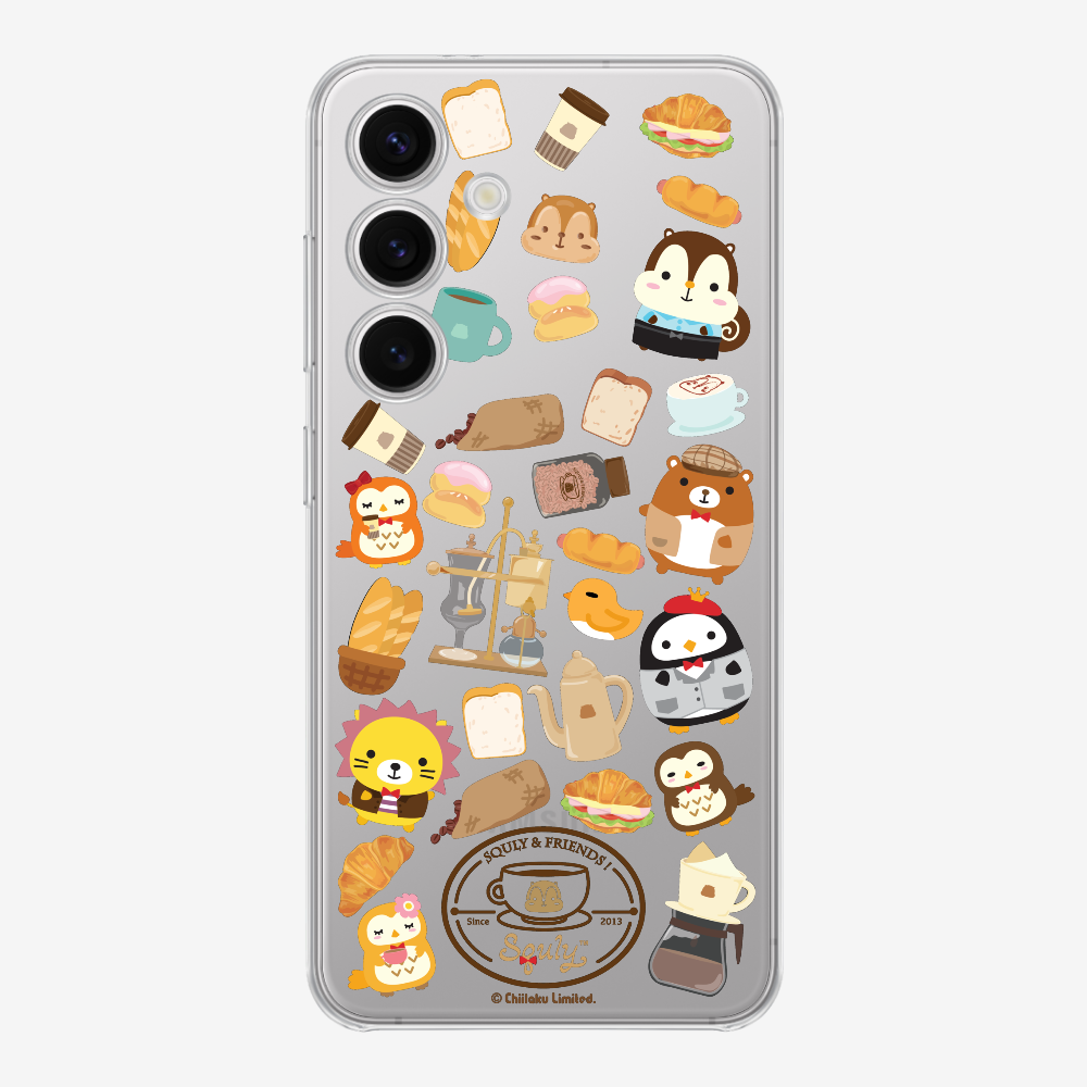 Vintage Cafe Motif Phone Case