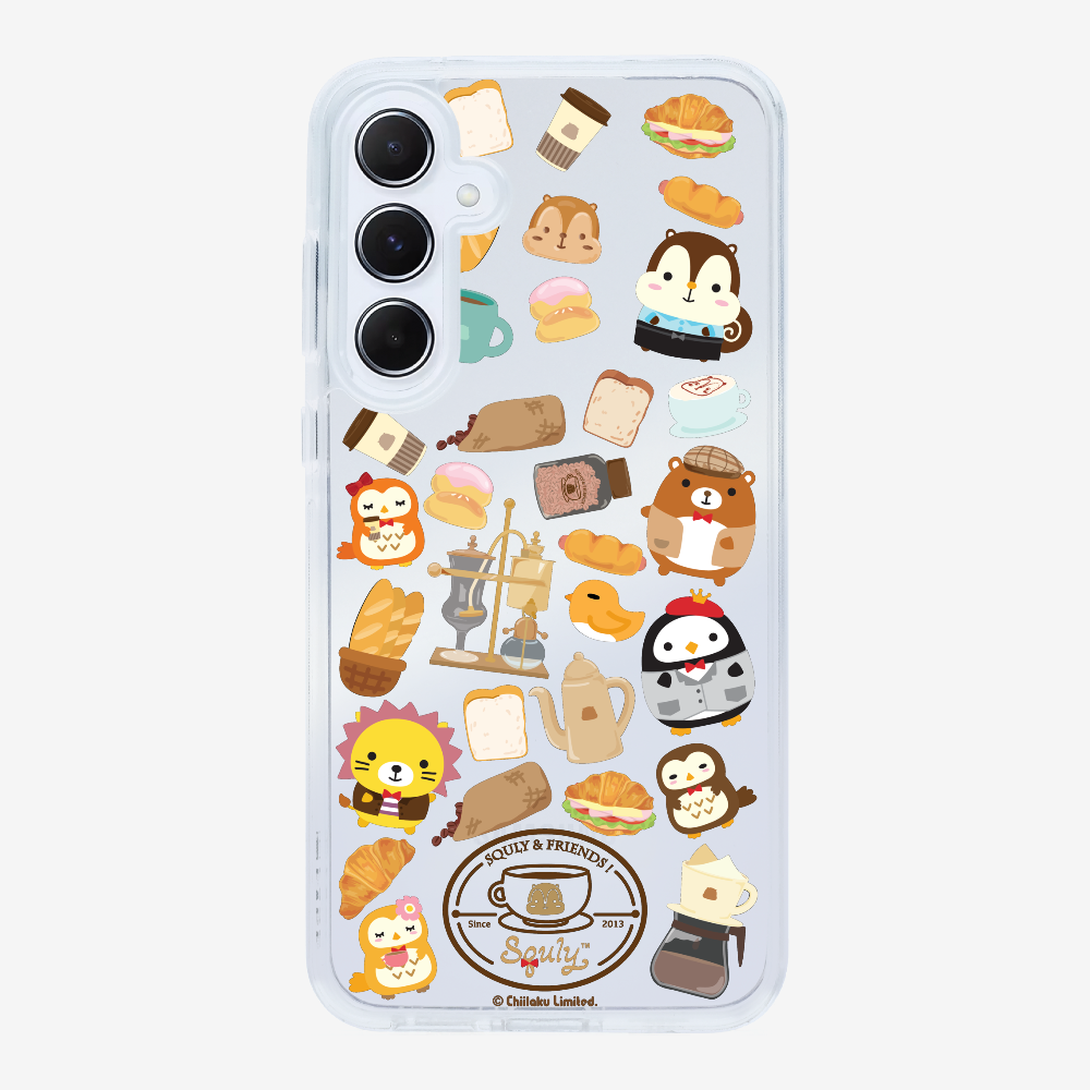 Vintage Cafe Motif Phone Case