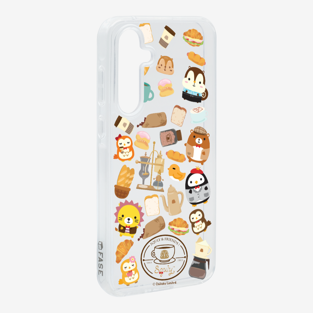 Vintage Cafe Motif Phone Case