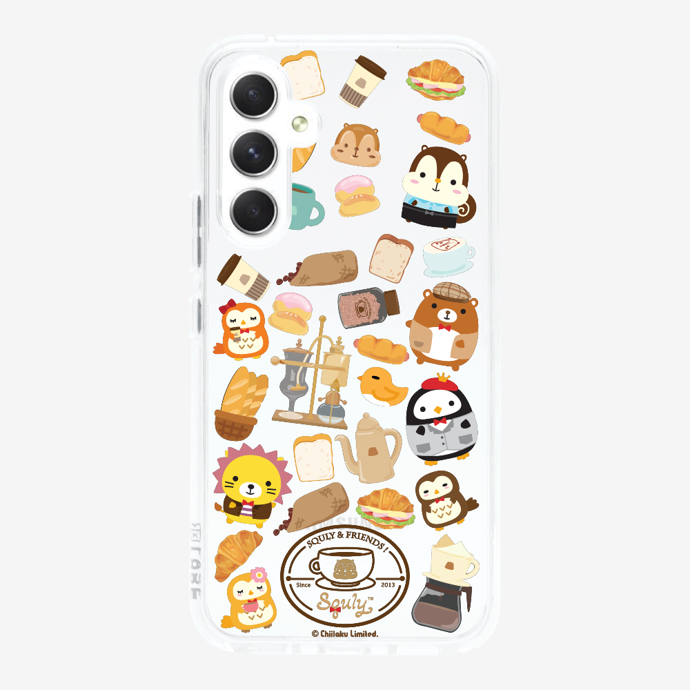 Vintage Cafe Motif Phone Case