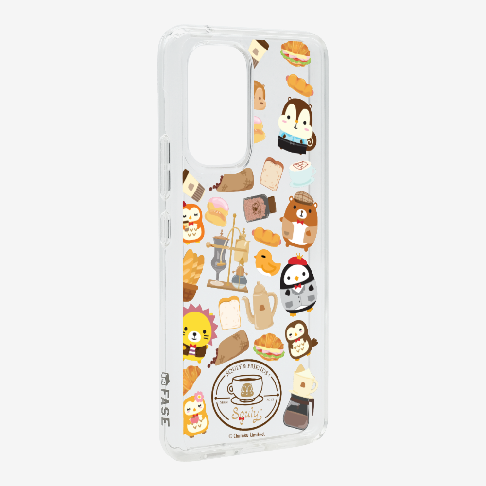 Vintage Cafe Motif Phone Case