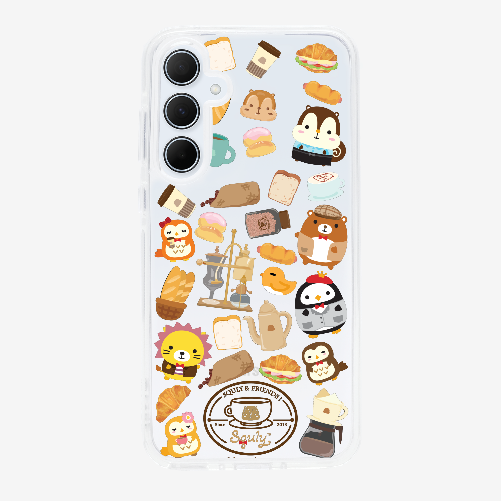 Vintage Cafe Motif Phone Case