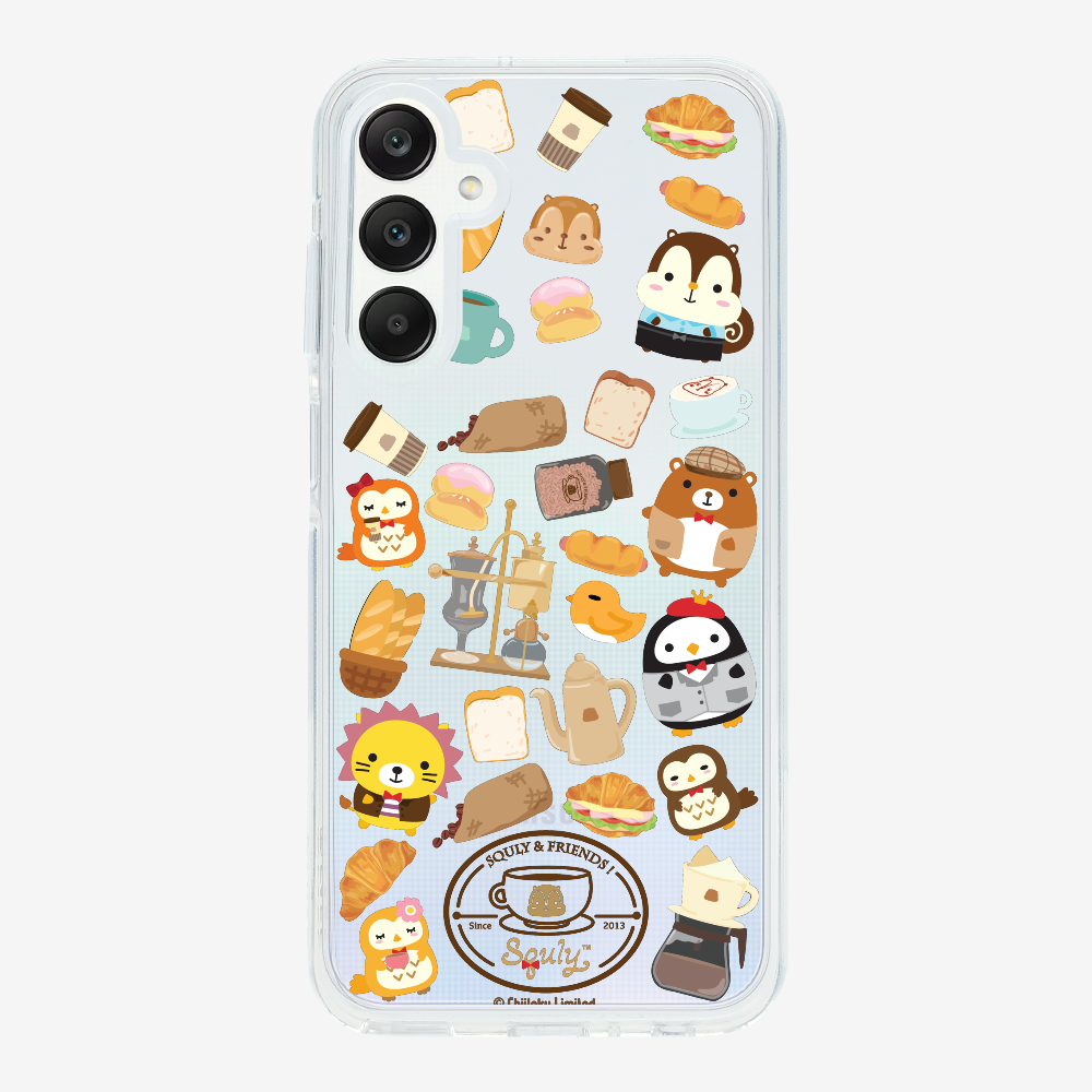 Vintage Cafe Motif Phone Case