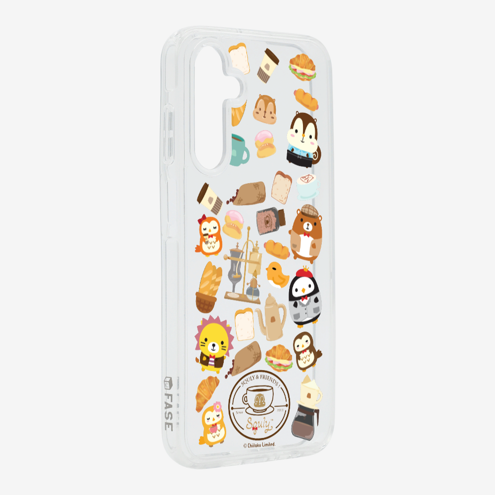 Vintage Cafe Motif Phone Case