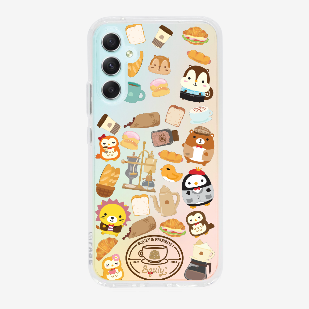 Vintage Cafe Motif Phone Case