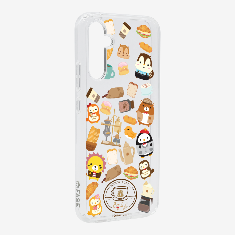 Vintage Cafe Motif Phone Case