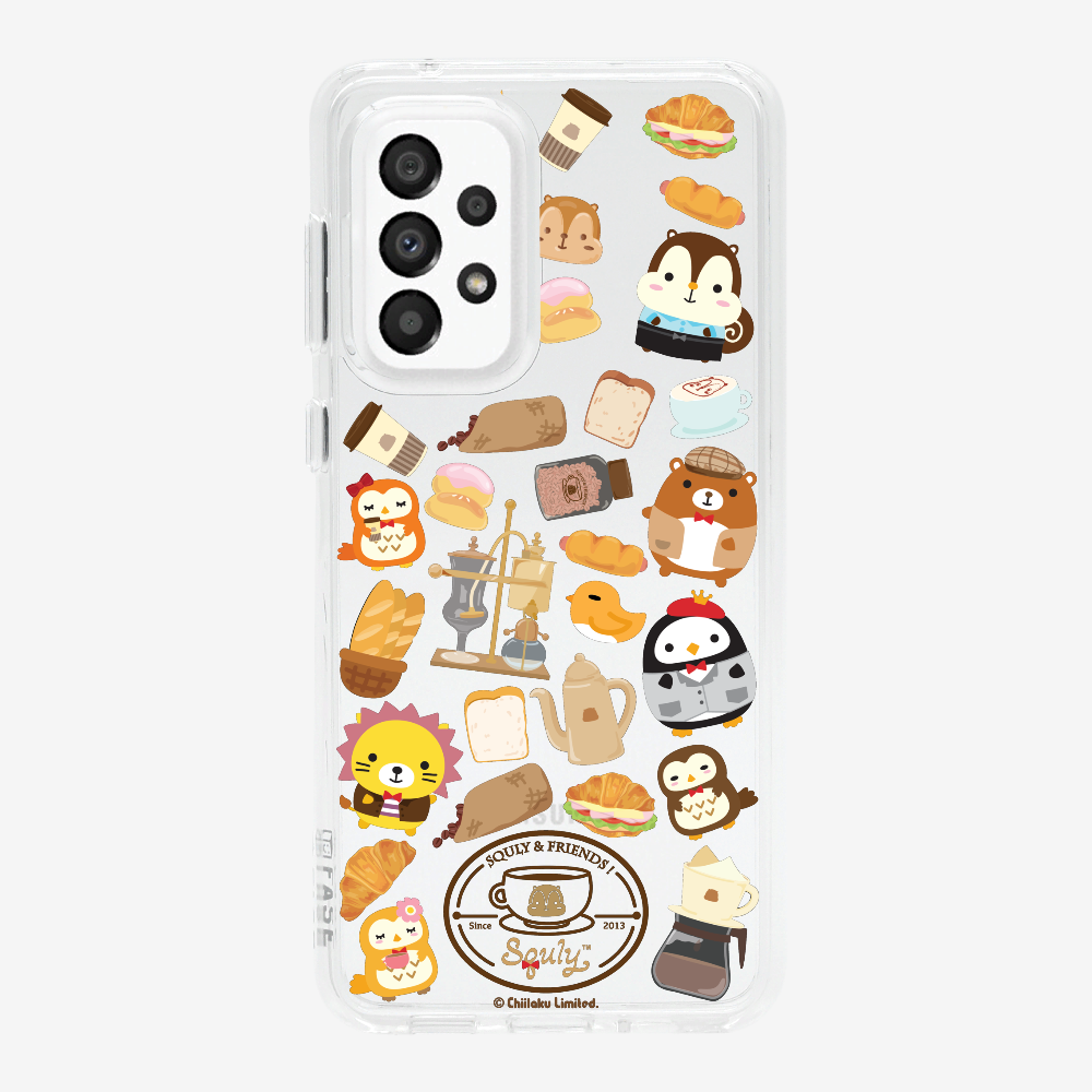 Vintage Cafe Motif Phone Case