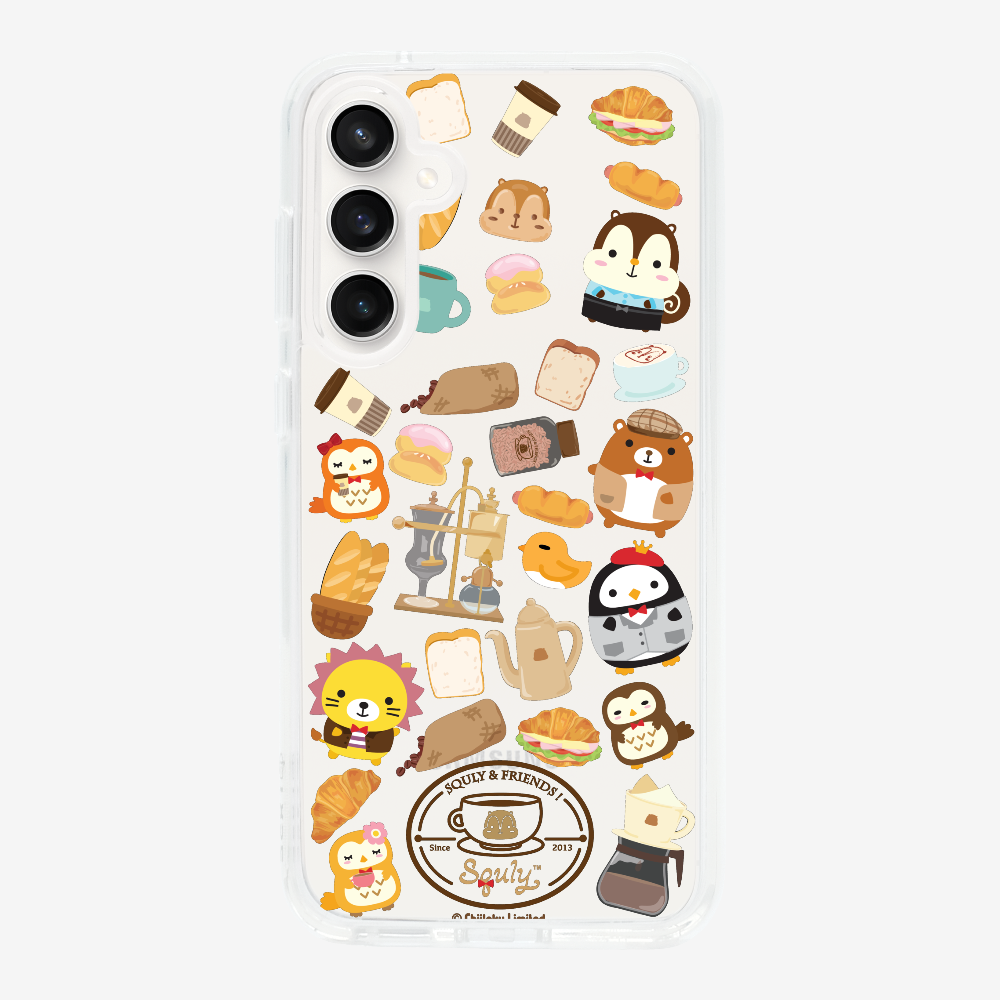 Vintage Cafe Motif Phone Case