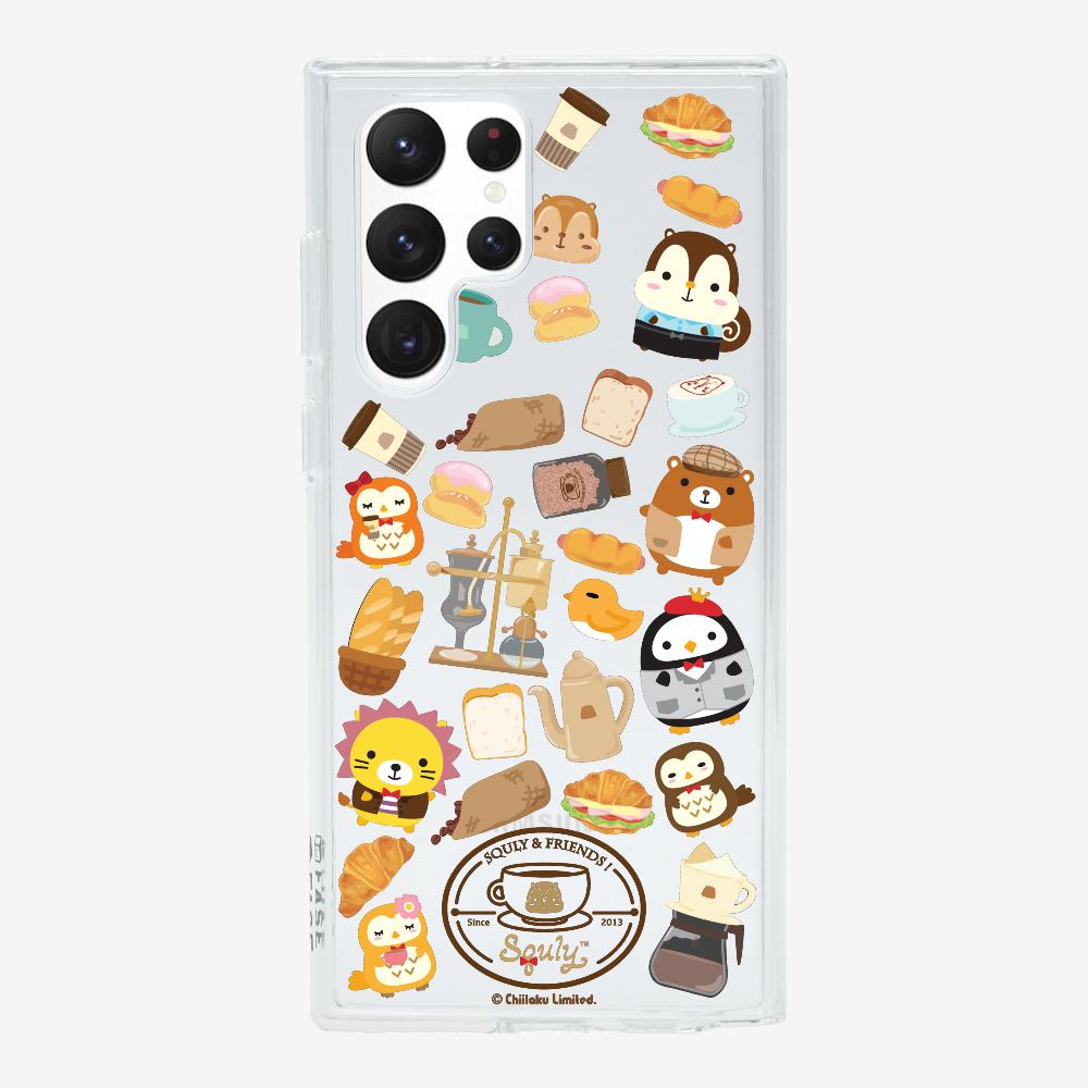 Vintage Cafe Motif Phone Case