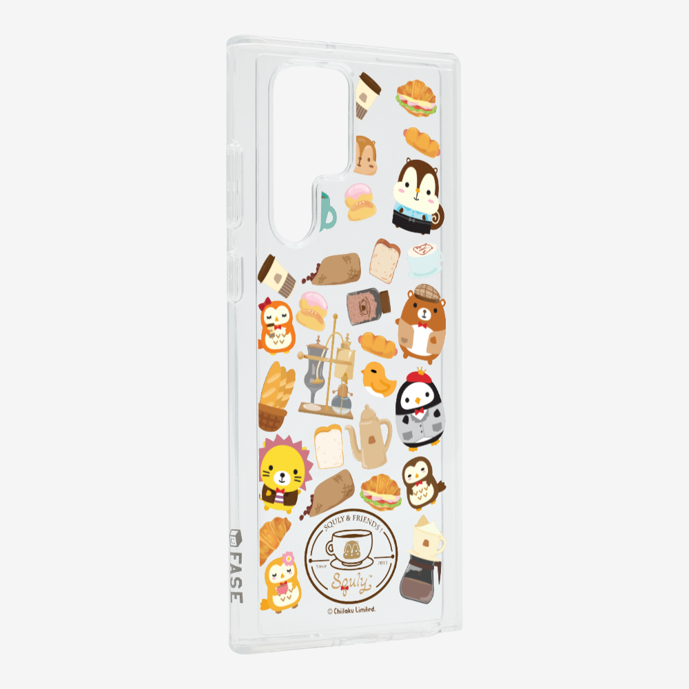 Vintage Cafe Motif Phone Case