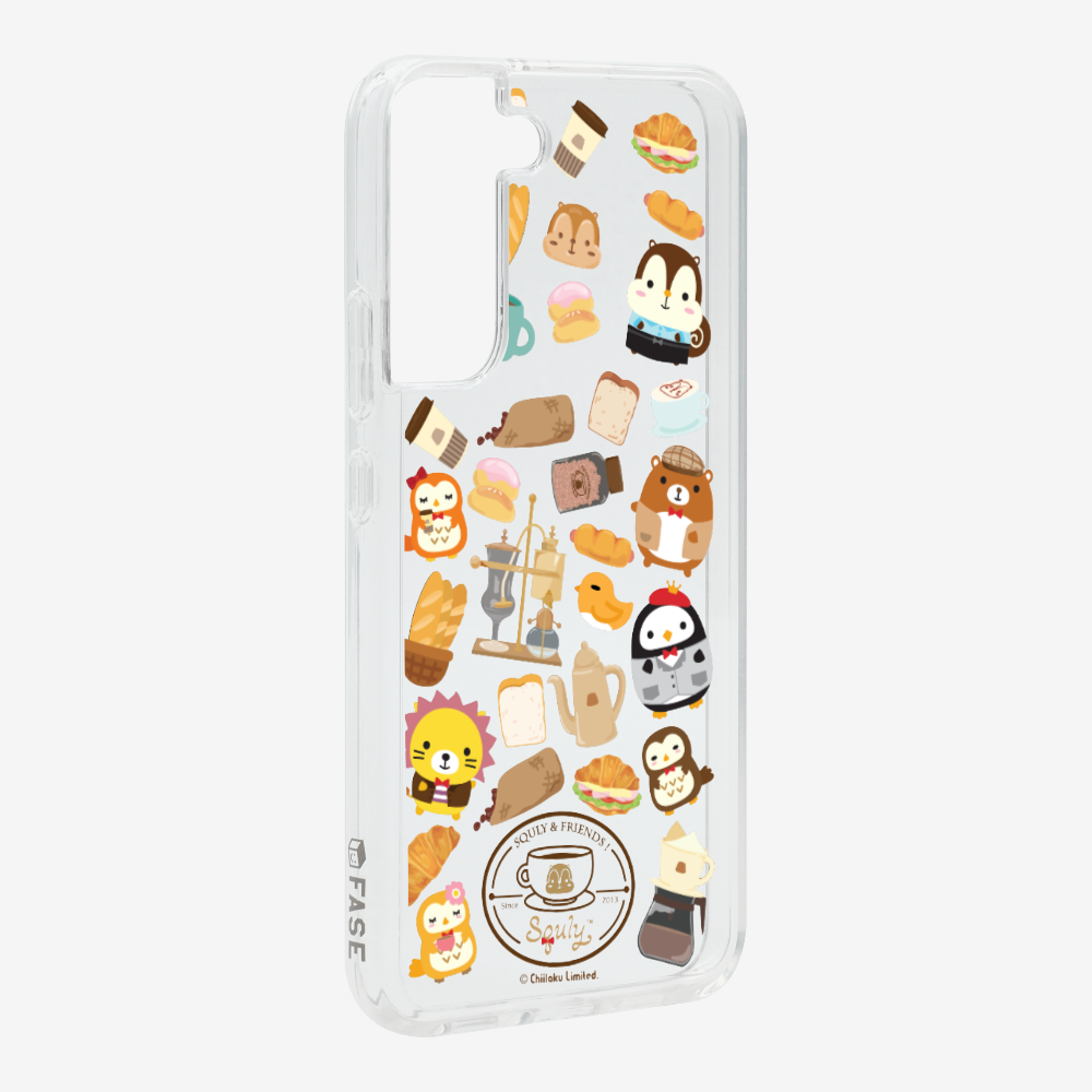 Vintage Cafe Motif Phone Case