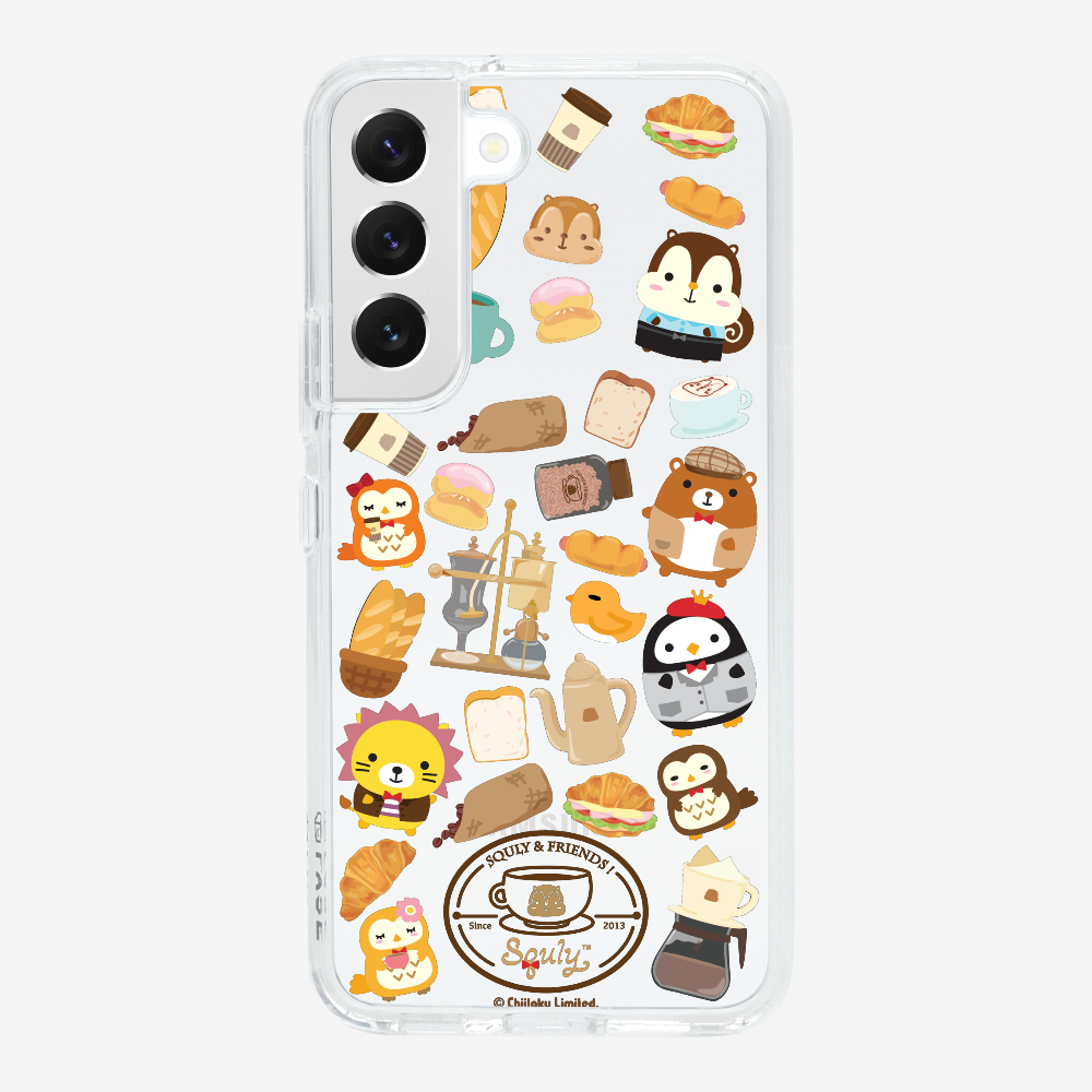 Vintage Cafe Motif Phone Case