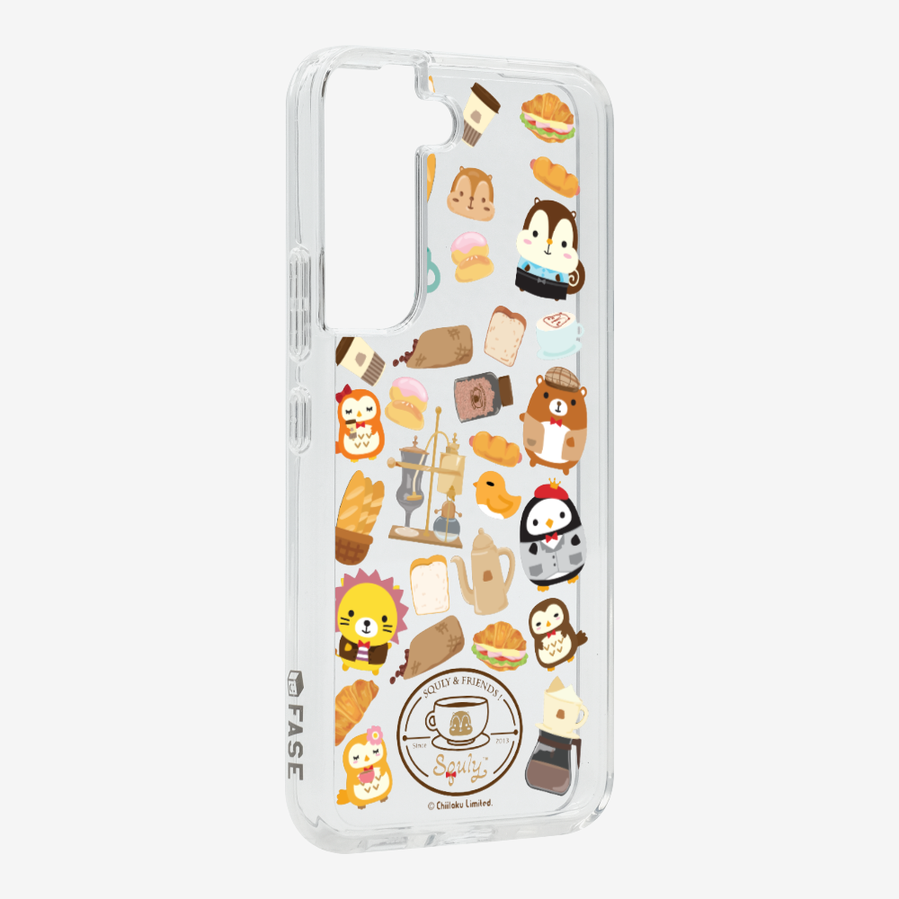 Vintage Cafe Motif Phone Case