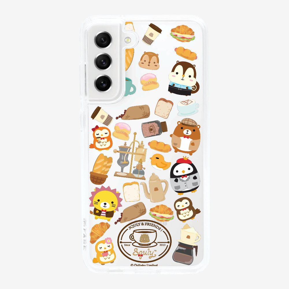 Vintage Cafe Motif Phone Case