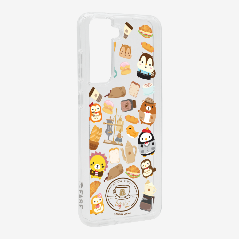 Vintage Cafe Motif Phone Case