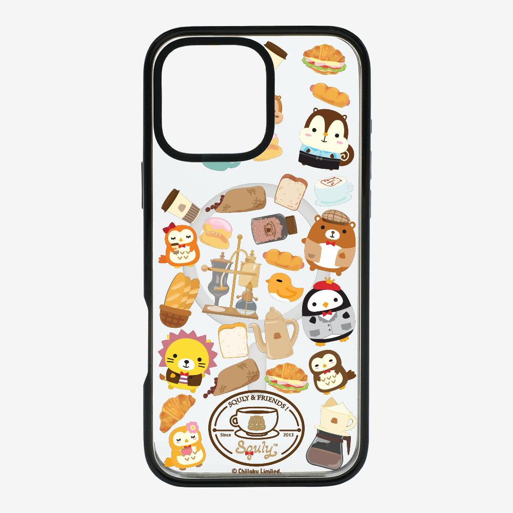 Vintage Cafe Motif Phone Case